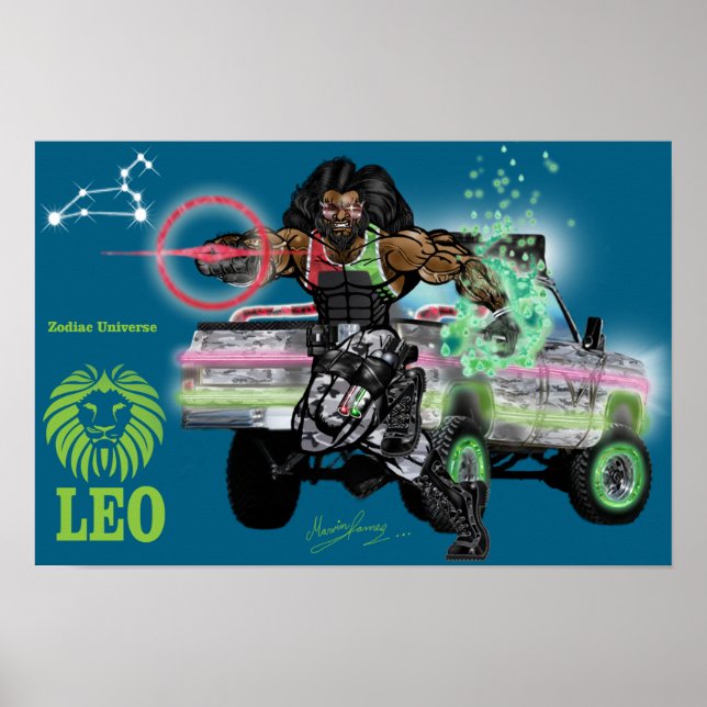 Zodiac Universe - Leo Poster (Vorne)
