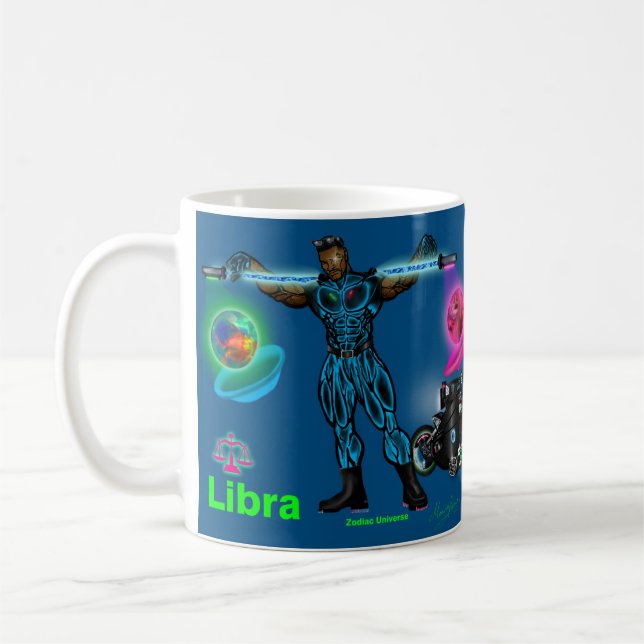 Zodiac Universe - Libra-Tasse Kaffeetasse (Links)