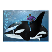 Zodiac Universe Pisces - Akryllische Wandkunst