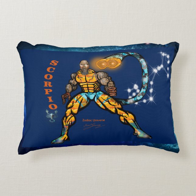 Zodiac Universe-Scorpio Accent Pillow Dekokissen (Vorderseite)