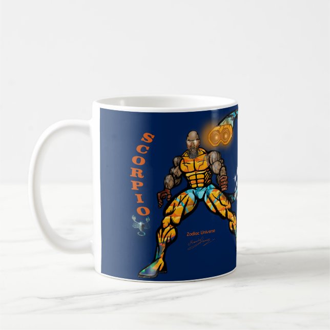 Zodiac Universe - Skorpio-Tasse Kaffeetasse (Links)