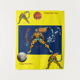 Zodiac-Universum -Skorpion-Party-Banner-Tapete Wandteppich