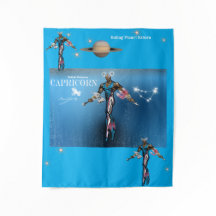 Zodiac-Universum -Steinbock-Party-Banner-Tapete