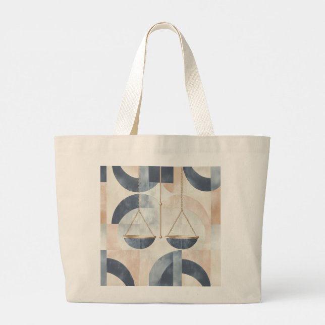 Zodiac Vibes Libra - Tote Bag Jumbo Stoffbeutel (Rückseite)