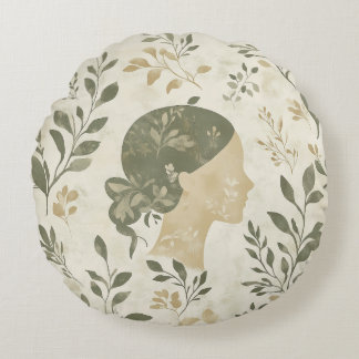 Zodiac Vibes Virgo - Pillow Round Rundes Kissen