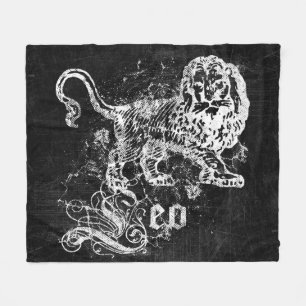 Zodiac Vintag Leo Fleecedecke
