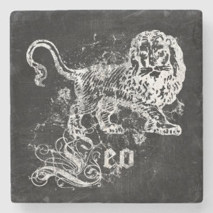 Zodiac Vintag Leo Steinuntersetzer