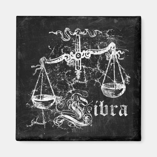 Zodiac Vintag Libra Magnet (Vorne)