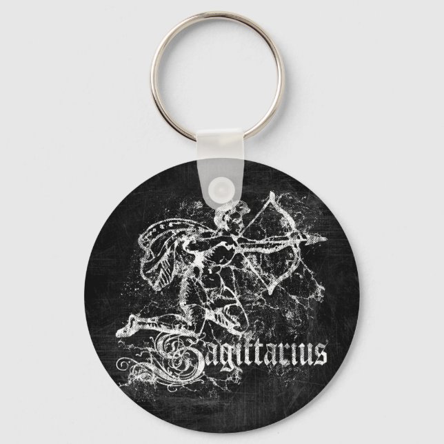 Zodiac Vintag Sagittarius Schlüsselanhänger (Vorderseite)