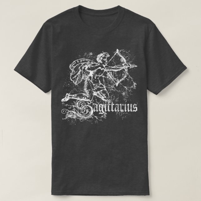 Zodiac Vintag Sagittarius T-Shirt (Design vorne)