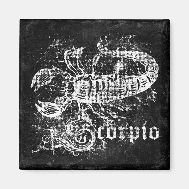 Zodiac Vintag Scorpio Magnet (Vorne)