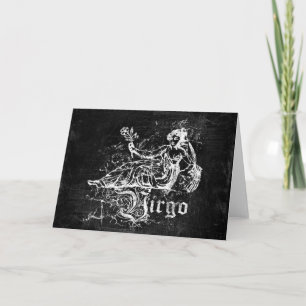 Zodiac Vintag Virgo Karte