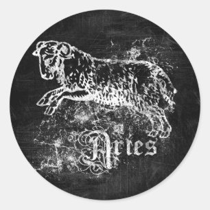 Zodiac-Vintage Ära Runder Aufkleber