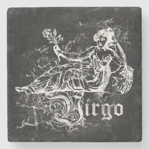 Zodiac Vintage Jungfrau Steinuntersetzer