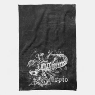 Zodiac Vintage Skorpion Geschirrtuch