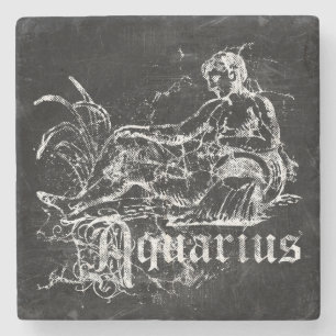 Zodiac Vintage Wassermann Steinuntersetzer