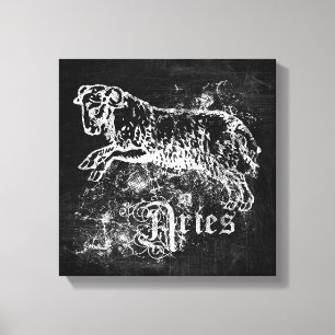 Zodiac Vintage Widder Leinwanddruck