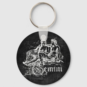 Zodiac Vintage Zwillinge Schlüsselanhänger