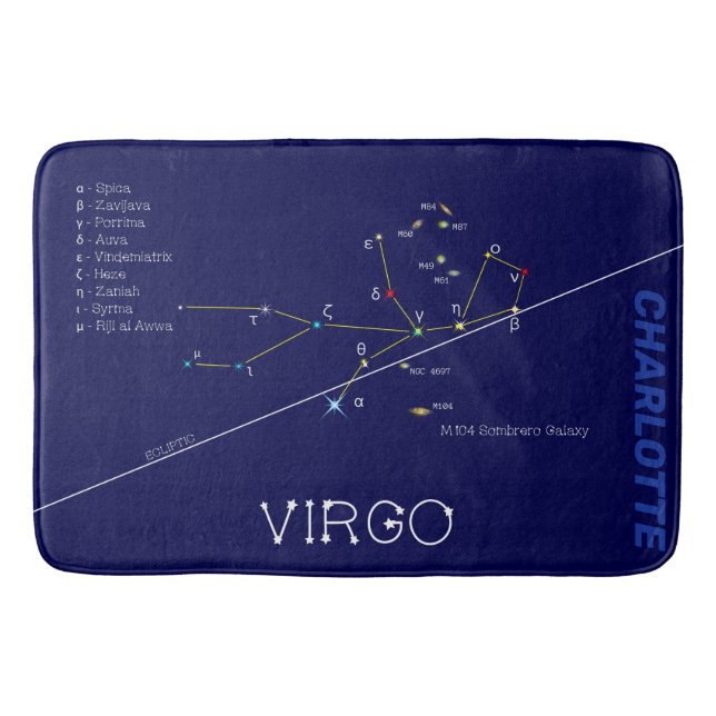 Zodiac Virgo Badematte (Vorderseite)