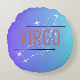 Zodiac Virgo Blue Gradient Throw Kissen