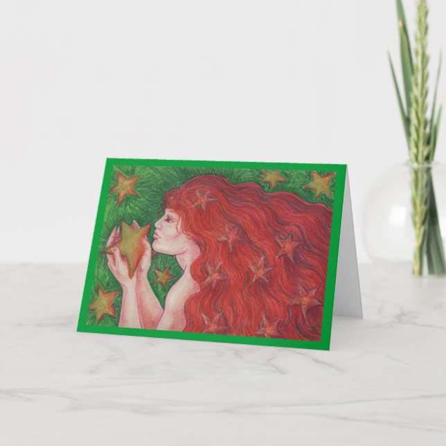 Zodiac Virgo Grüßkarte Karte (Vorderseite)