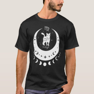 Zodiac Virgo Horoskop Astrologie Signatur Katze Ha T-Shirt