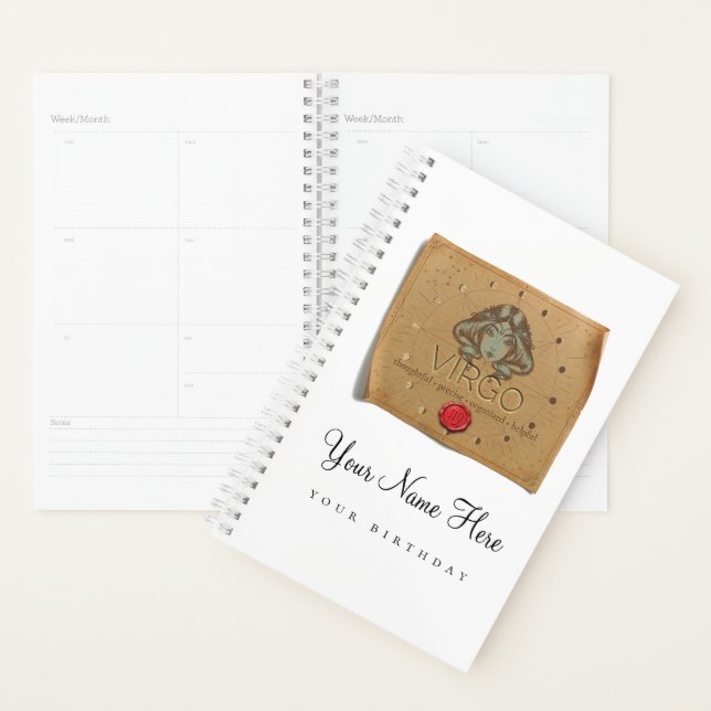 Zodiac - Virgo - Personalized Day Planner Planer (Anzeige)