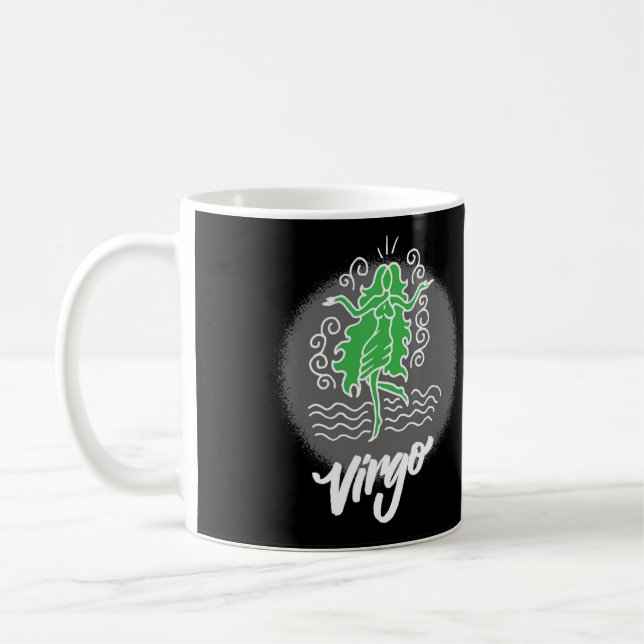 Zodiac Virgo Symbol Coffee Tasse (Links)
