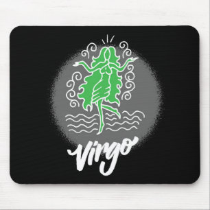 Zodiac Virgo Symbol Mousepad