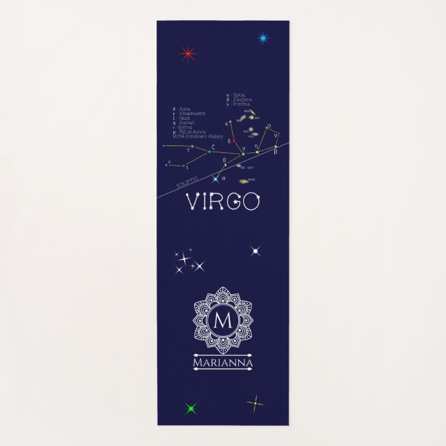 Zodiac Virgo Yogamatte (Vorderseite)