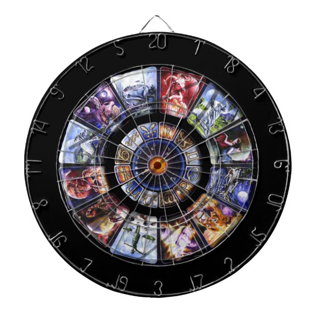 Zodiac Wheel Custom Game Dartscheibe (vorne)