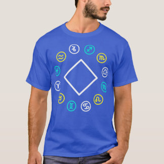 Zodiac Wheel Ehefrau Zodiac Horoskop Astrologie Pr T-Shirt