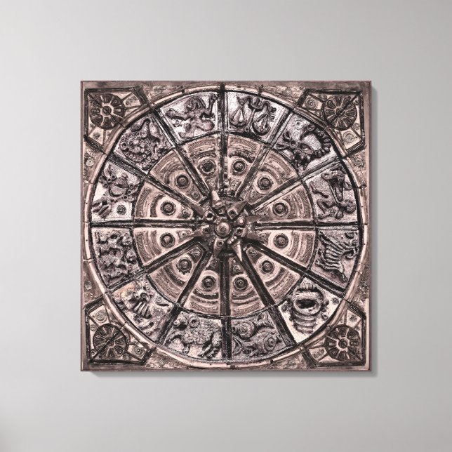 Zodiac Wheel Leinwanddruck (Vorderseite)