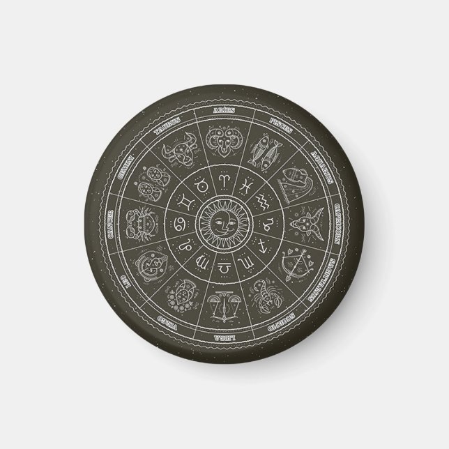 Zodiac Wheel Magnet (Vorne)