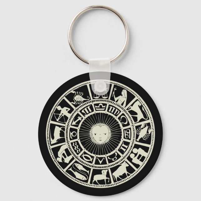 Zodiac Wheel Schlüsselanhänger (Vorderseite)