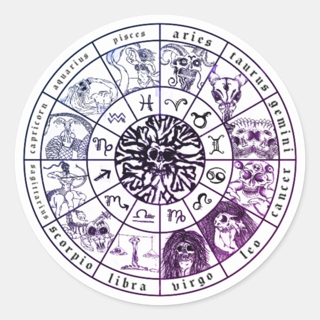 Zodiac Wheel Sticker (Vorderseite)