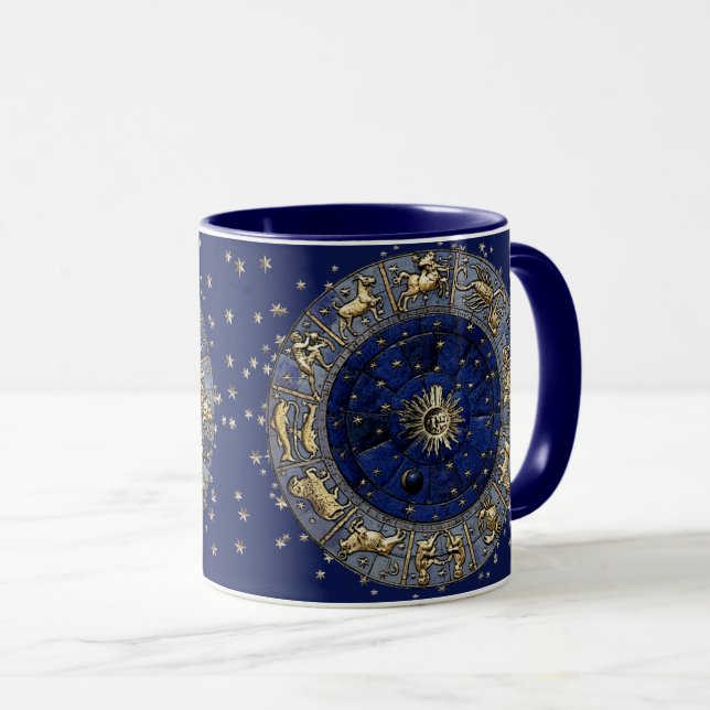 Zodiac Wheel-Tasse Tasse (VorderseiteRechts)