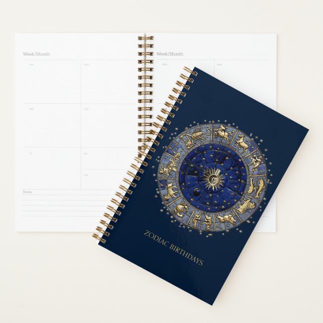 Zodiac Wheel (Text anpassbar) Planer (Anzeige)