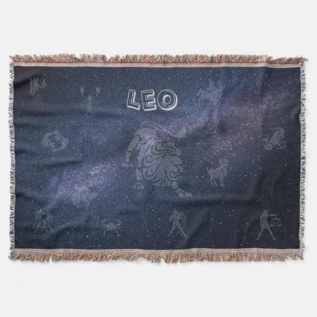 Zodiac-Zeichen Leo Decke (Vorderseite)