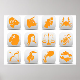 Zodiac-Zeichen Poster