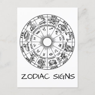 Zodiac-Zeichen Postkarte