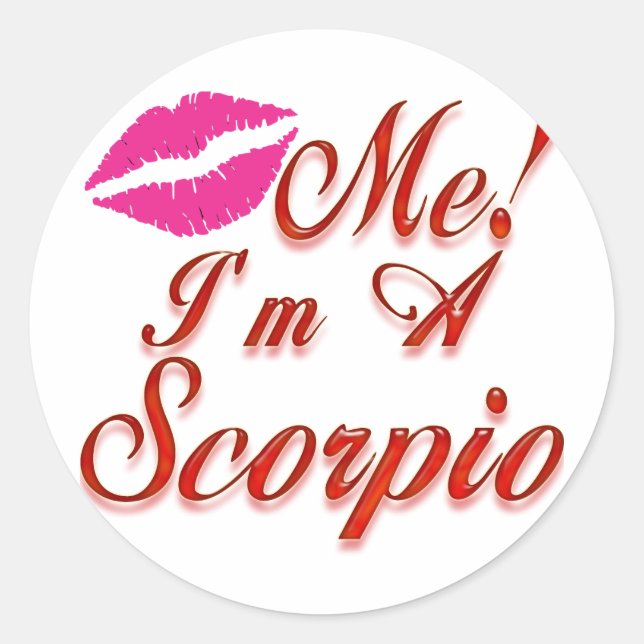 Zodiac-Zeichen Runder Aufkleber (Vorderseite)