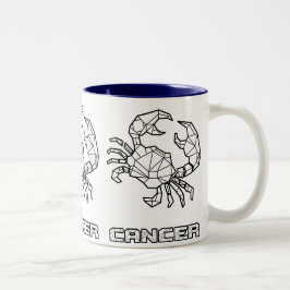 Zodiac-Zeichen-Tasse: Krebs Zweifarbige Tasse