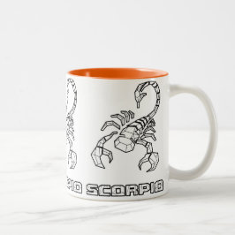 Zodiac-Zeichen-Tasse: Skorpio Zweifarbige Tasse