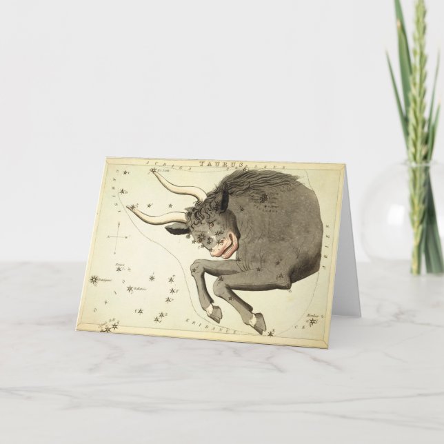 Zodiac-Zeichen: Taurus-Grußkarte Karte (Vorderseite)