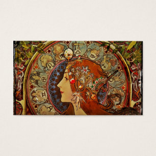 Zodiak Frau durch Mucha