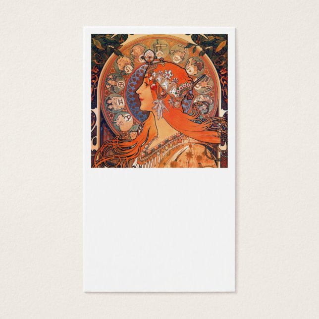 Zodiak Woman von Mucha (Vorderseite)