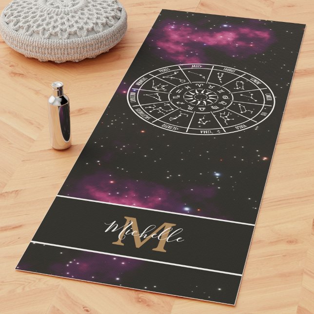 Zodiakalender Yoga-Matte mit Lila Nebel Yogamatte (Von Creator hochgeladen)