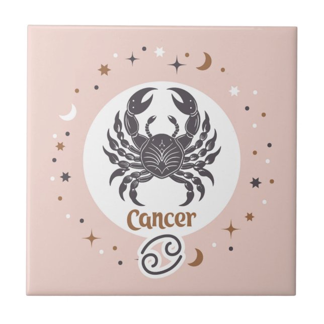 Zodiakarzinom Fliese (Vorderseite)