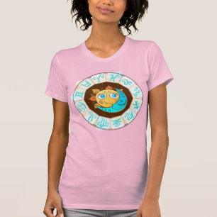 Zodiakische Symbole mit Sun Moon Doodles T-Shirt